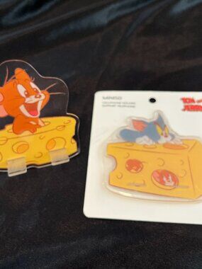 Tom and Jerry Flat cell phone holder cat mouse stand travel